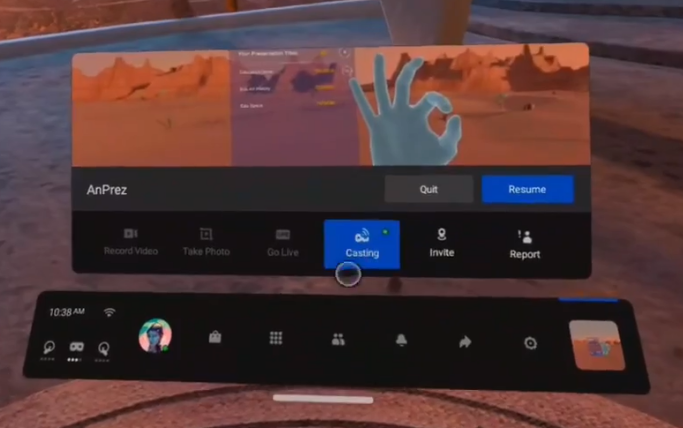 How to stream your virtual reality presentation over Zoom or Microsoft Teams